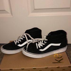 Black high top Vans